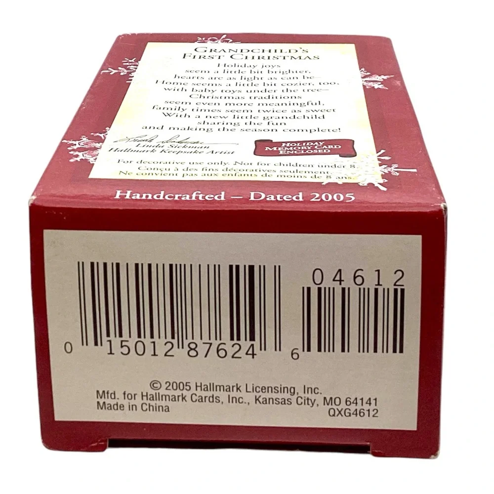 Hallmark 2005 “Grandchild’s First Christmas” Christmas Ornament